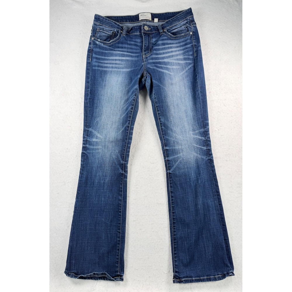 BKE Payton Bootcut Jeans Medium Wash Stretch Denim Womens 30R 30x31.5